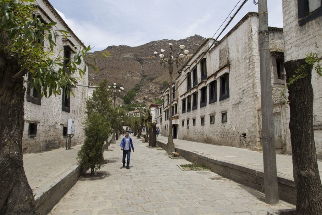 TIBET - Drepung and Sera monastery in Lhasa with monks debating