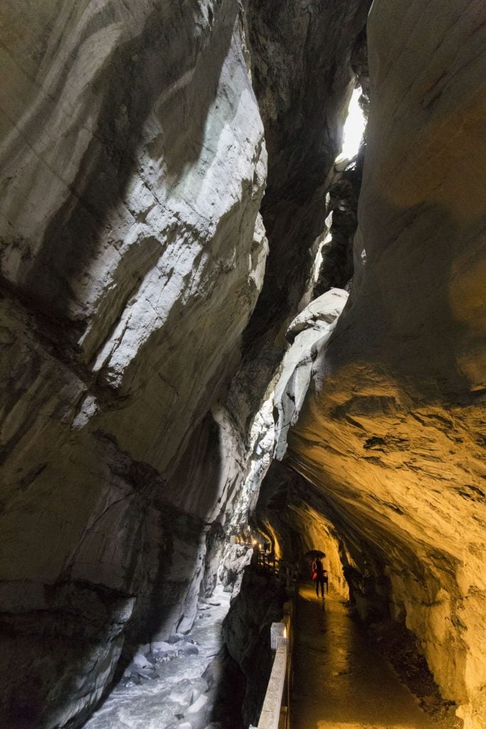 SWITZERLAND - The Tamina spring & Bad RagARTz in Bad Ragaz