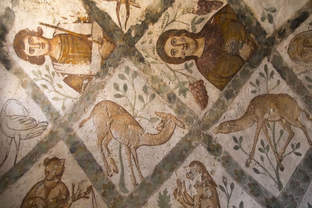 JORDAN - Exploring Qasr Amra frescos and the desert castle loop