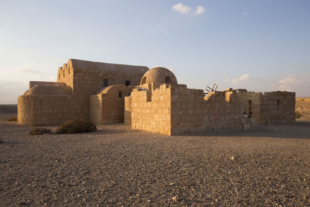 JORDAN - Exploring Qasr Amra frescos and the desert castle loop
