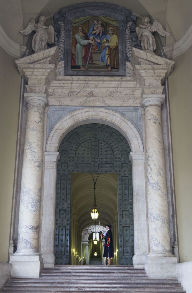 VATICAN - The St. Peter’s Basilica in the Vatican during a rainy afternoon