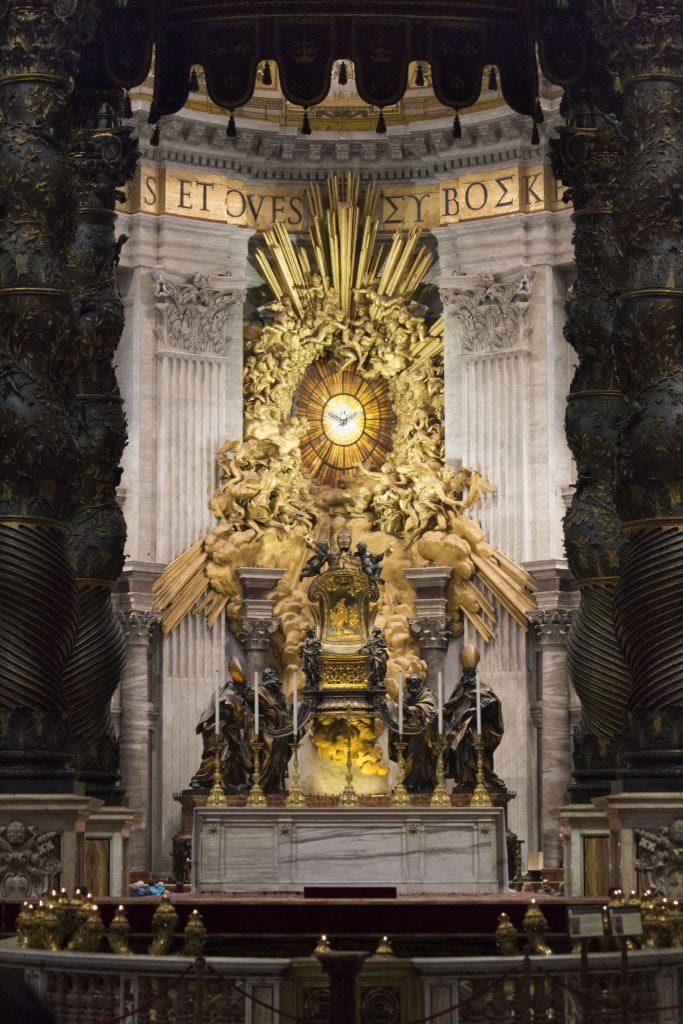 VATICAN - The St. Peter’s Basilica in the Vatican during a rainy afternoon