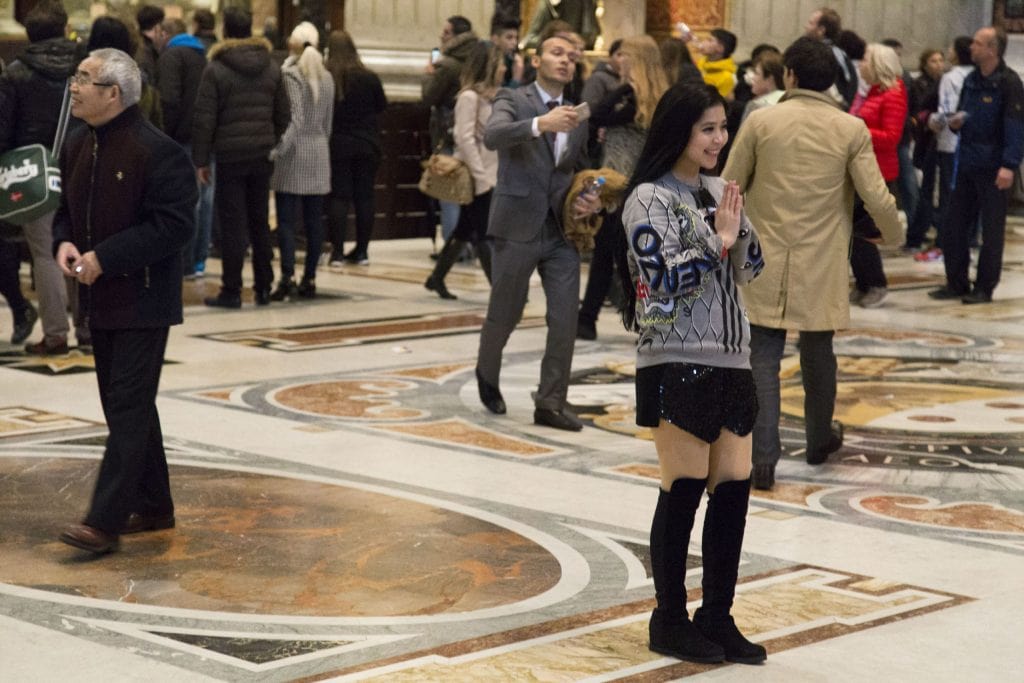 VATICAN - The St. Peter’s Basilica in the Vatican during a rainy afternoon