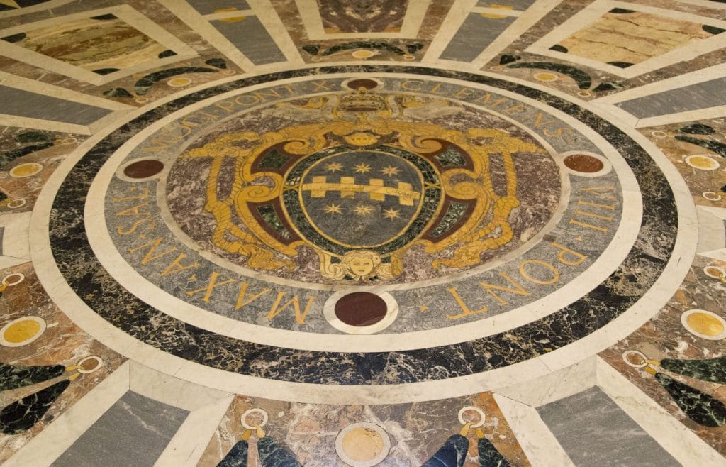VATICAN - The St. Peter’s Basilica in the Vatican during a rainy afternoon