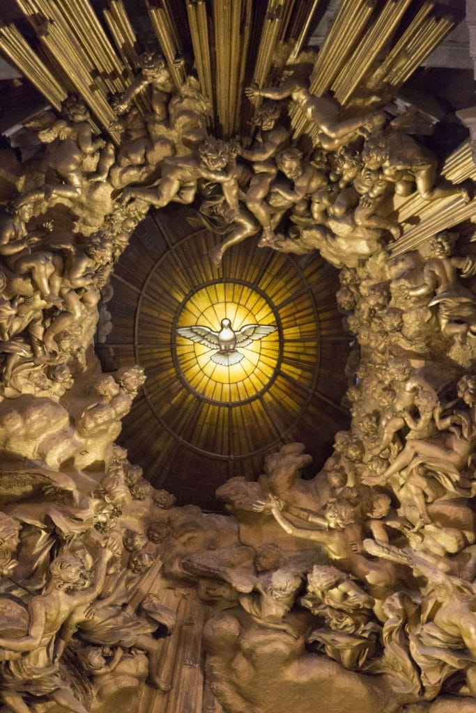 VATICAN - The St. Peter’s Basilica in the Vatican during a rainy afternoon