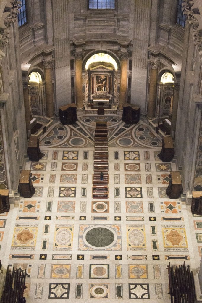 VATICAN - The St. Peter’s Basilica in the Vatican during a rainy afternoon