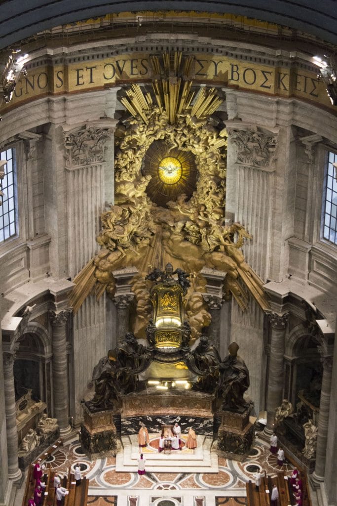 VATICAN - The St. Peter’s Basilica in the Vatican during a rainy afternoon