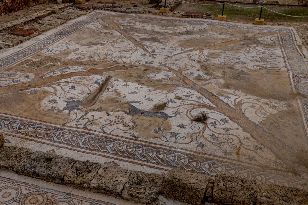 Ibex Mosaic Hall - ISRAEL - Must do Roman ruins day trip to Caesarea from Tel Aviv