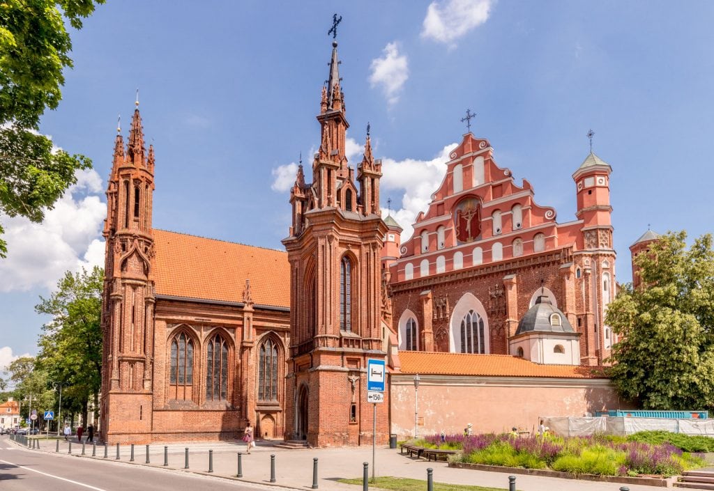 St. Anne and Bernadine church - LITHUANIA - 1 week itinerary: Vilnius city trip and 3 day trips from Vilnius