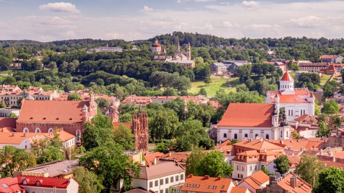 Vilnius view from Gediminas tower - LITHUANIA - 1 week itinerary: Vilnius city trip and 3 day trips from Vilnius Vilnius view from Gediminas tower - LITHUANIA - 1 week itinerary: Vilnius city trip and 3 day trips from Vilnius