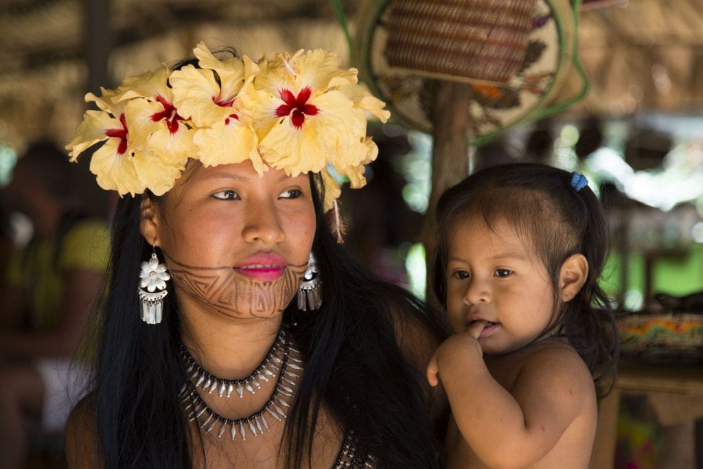 PANAMA - Visiting the indigenous Embera tribe