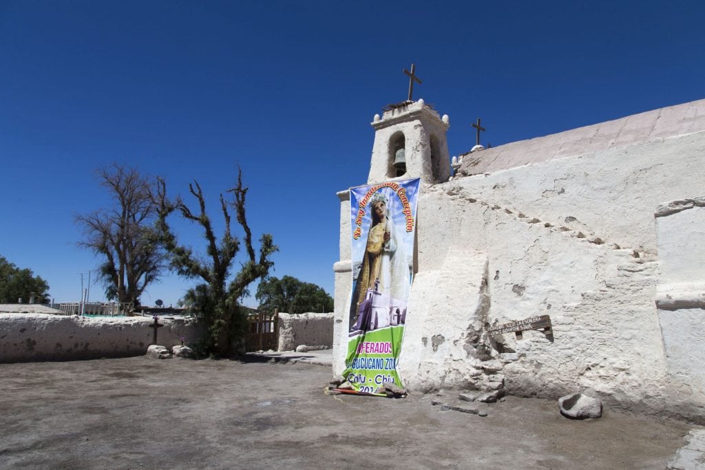 Mining in the Atacama desert at Chuquicamata mine and Humberstone
