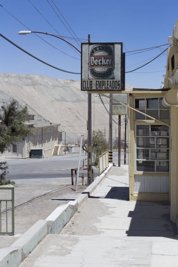 Mining in the Atacama desert at Chuquicamata mine and Humberstone