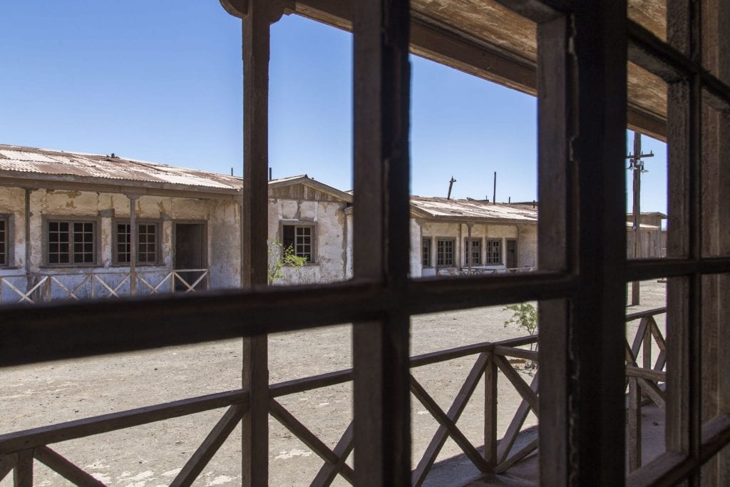 Mining in the Atacama desert at Chuquicamata mine and Humberstone