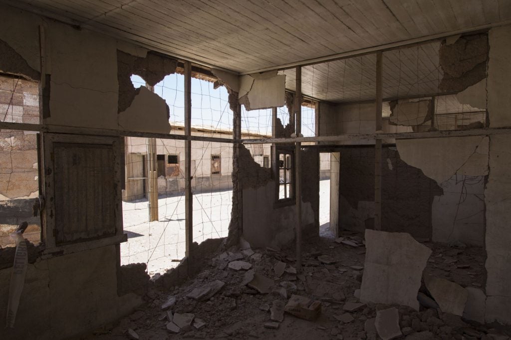 Mining in the Atacama desert at Chuquicamata mine and Humberstone