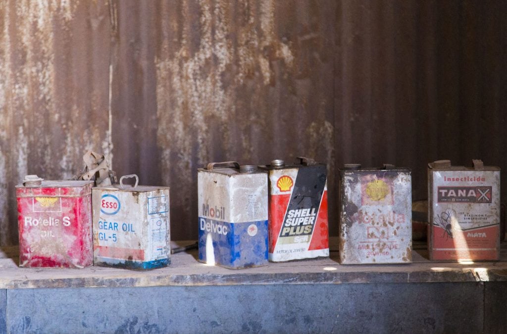Mining in the Atacama desert at Chuquicamata mine and Humberstone
