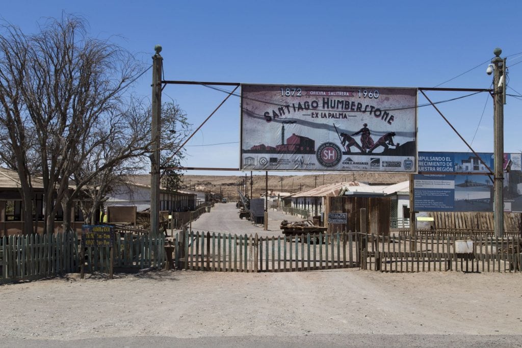 Mining in the Atacama desert at Chuquicamata mine and Humberstone