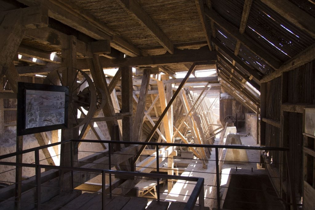 Mining in the Atacama desert at Chuquicamata mine and Humberstone