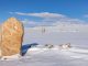 Deer Stones Stoneage Carvings Mongolia in Winter MONGOLIA in Winter UNESCO